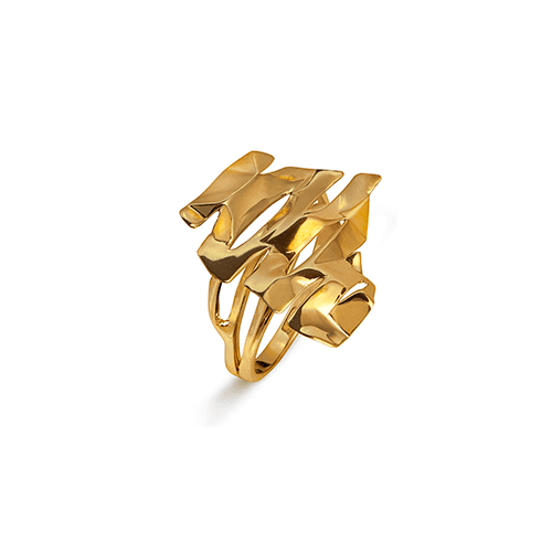 Anel Favo de Mel - Ouro Amarelo