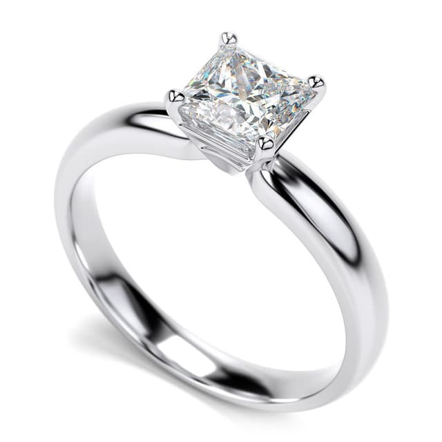 SOLITÁRIO 0,97 CT QUADRADO OURO BRANCO