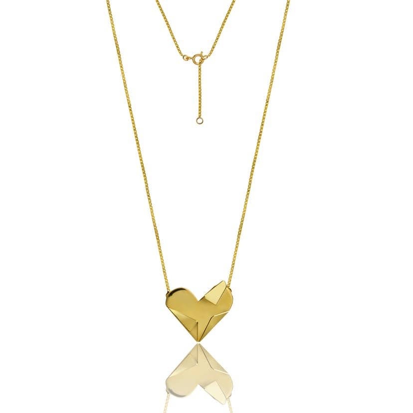 COLAR GRAND COEUR EM OURO AMARELO