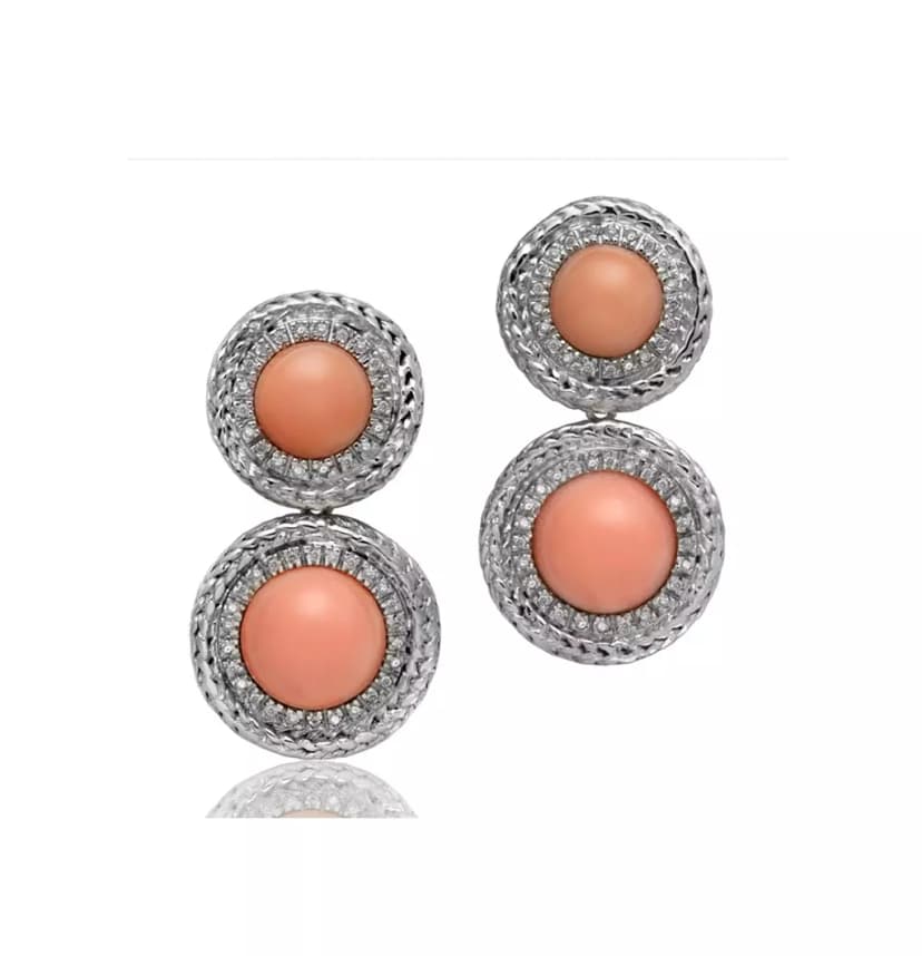 BRINCO DIAMANTE E CORAL