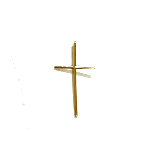 PINGENTE CRUZ EM OURO AMARELO 18K 23MM