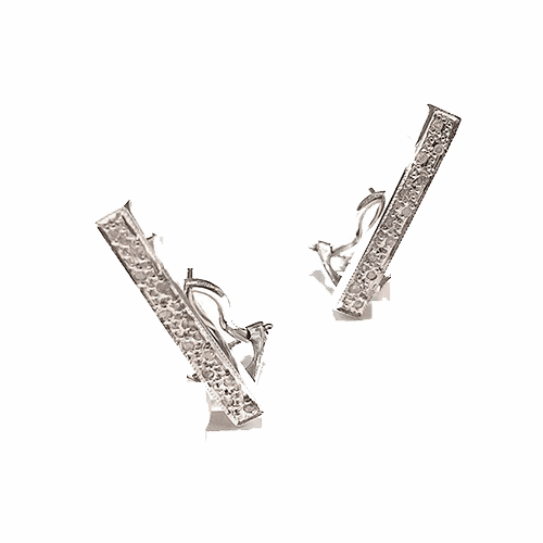 EAR CUFF GREEK MEANDER TRAVESSÃO EM OURO AMARELO 18K COM DIAMANTES