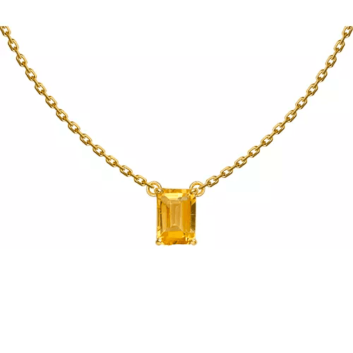 CHOKER BAMBINA OURO AMARELO COM CITRINO