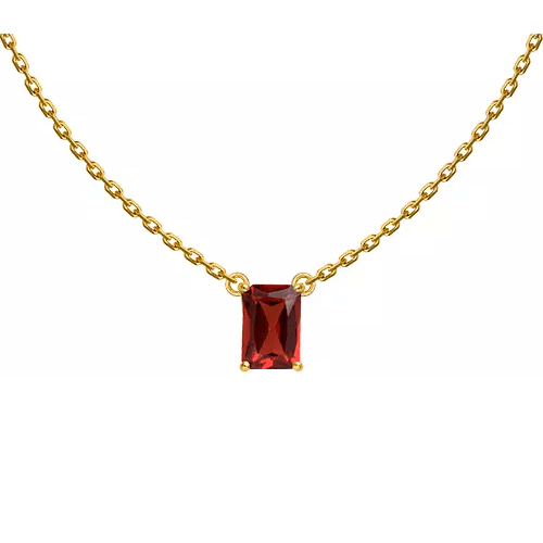 CHOKER BAMBINA OURO AMARELO COM GRANADA