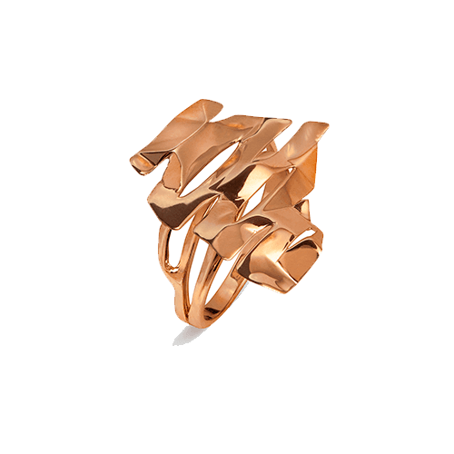 Anel Favo de Mel - Ouro Rosa