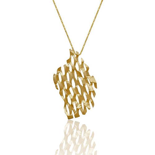 PINGENTE HONEYCOMB - OURO AMARELO