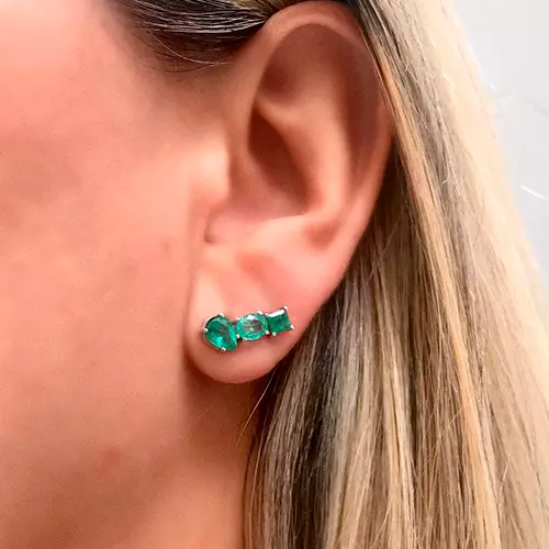 BRINCO ESMERALDA EAR CUFF ASSIMETRICO