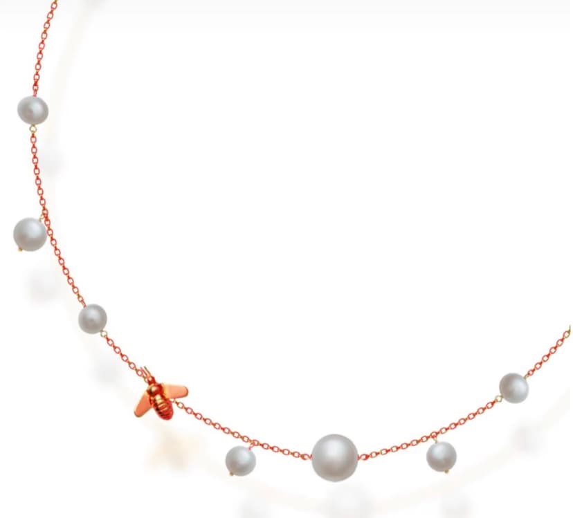 Choker Bee Ouro Rosa