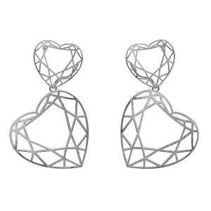 BRINCO HEART OURO BRANCO