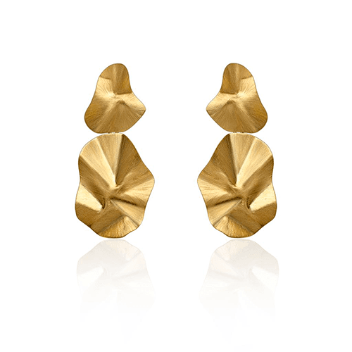 BRINCO FINE EM OURO AMARELO COM APLIQUE INSÓLITO EM OURO AMARELO