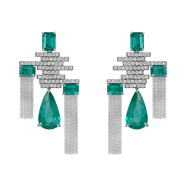 BRINCO JARDINS SUSPENSOS ESMERALDA EXTRAS E DIAMANTES