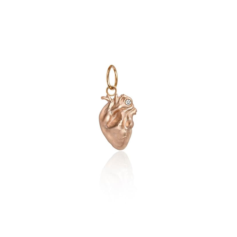 PINGENTE CORAçãO ORGâNICO PEQUENO EM OURO ROSé 18K - PULSAR