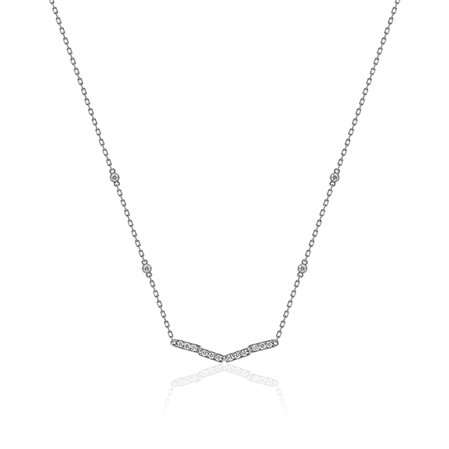 COLAR ESPAÇO - DIAMANTES E OURO BRANCO