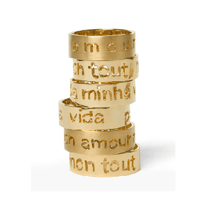 ALIANÇA AMOUR EM OURO AMARELO 18K. (UNIDADE)