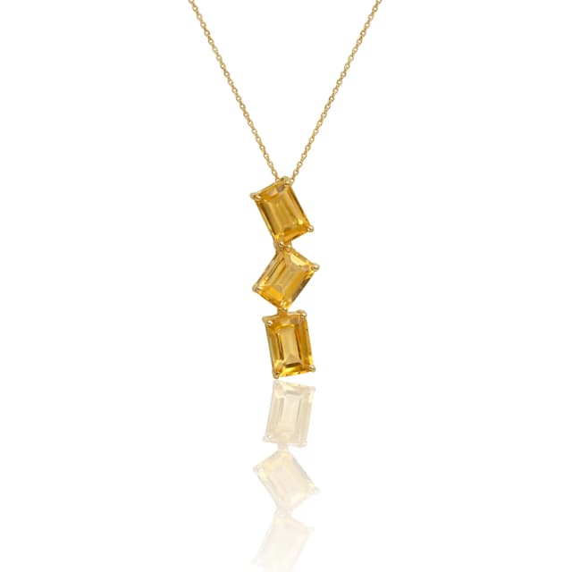 Pingente Sensazione de Citrino em Ouro Amarelo 18K