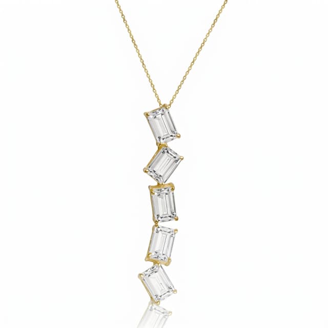 Pingente Sensazione de Cristal em Ouro Amarelo 18K