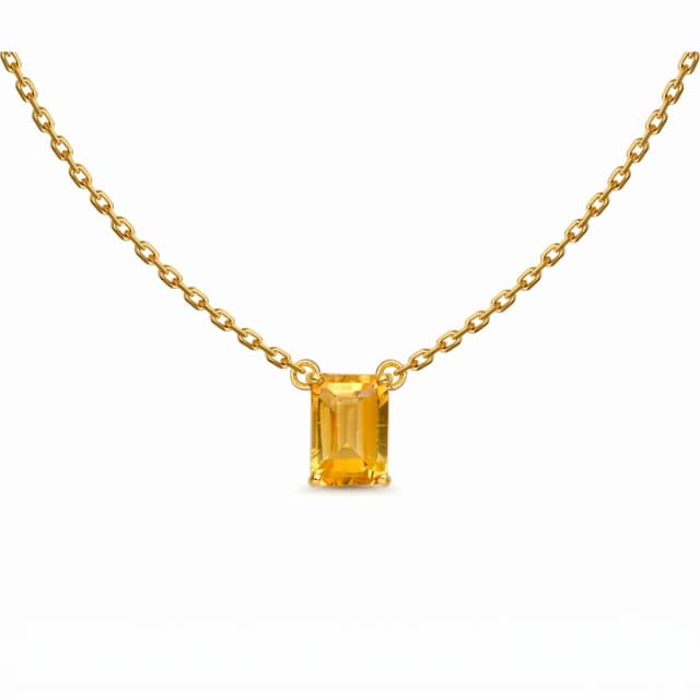 Choker Bambina Ouro Amarelo com Citrino