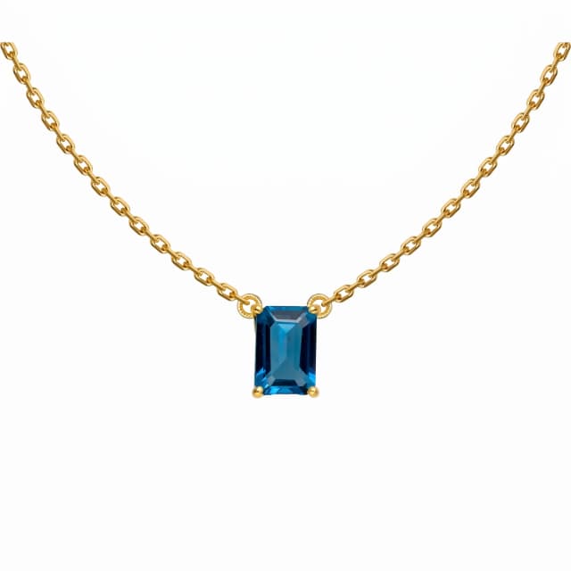 Choker Bambina Ouro Amarelo com Topázio London