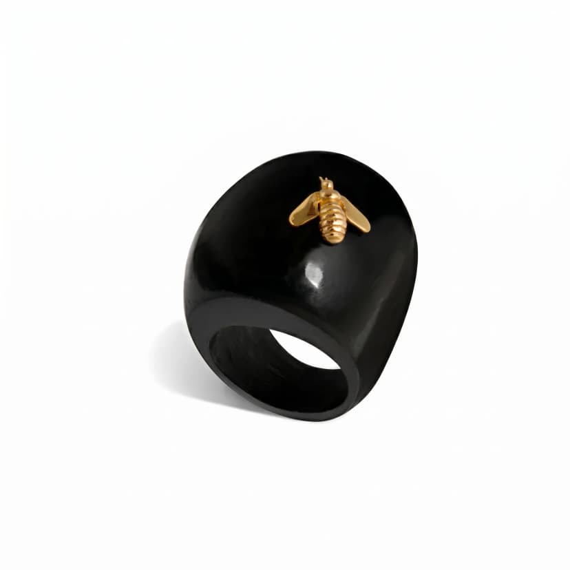 Anel Bee de Abelhinha em Ouro 18K