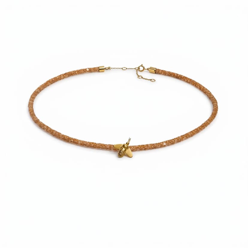 Choker de Pele de Arraia - Bee