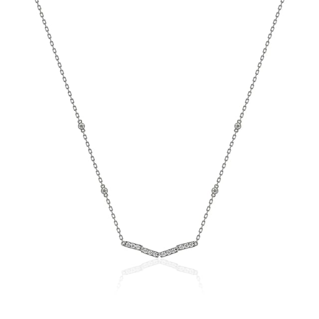 Colar Espaço - Diamantes e Ouro Branco