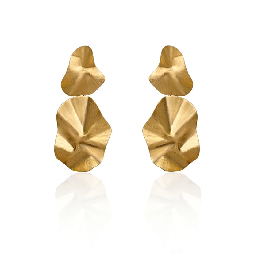 Brinco Fine em Ouro Amarelo com Aplique Insólito em Ouro Amarelo