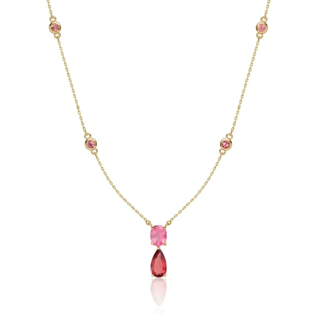 COLAR DE TURMALINA ROSA ORGANIC