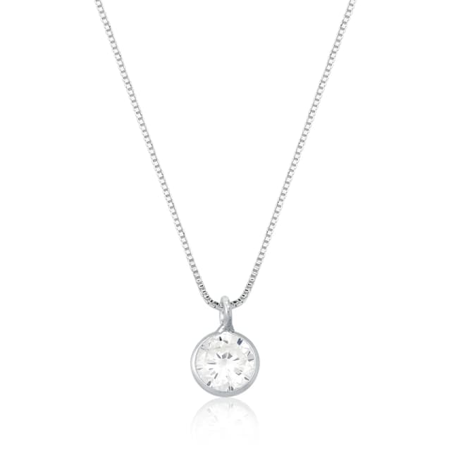 Colar Ponto de Luz em Ouro Branco com Diamante de 20 PTS