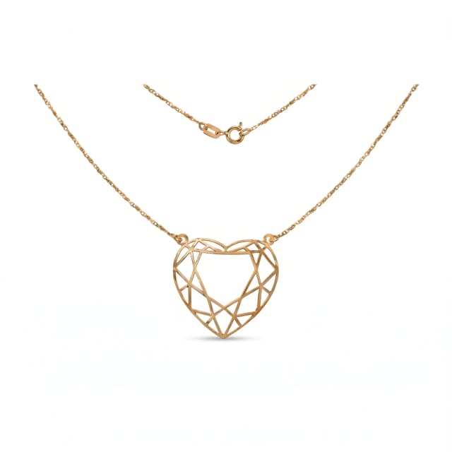 Colar Heart Ouro Amarelo