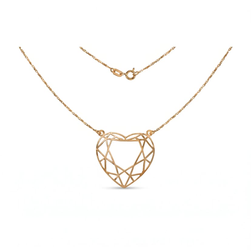 Colar Heart Ouro Amarelo