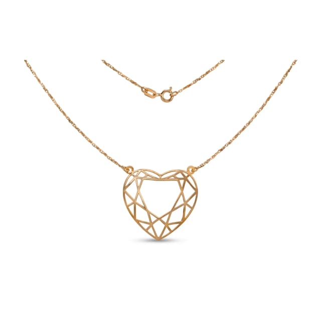Colar Heart Ouro Rosa