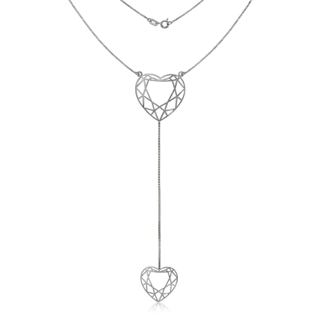 Gravatinha Heart Ouro Branco