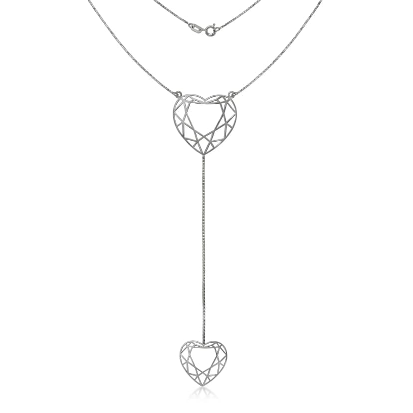 Gravatinha Heart Ouro Branco