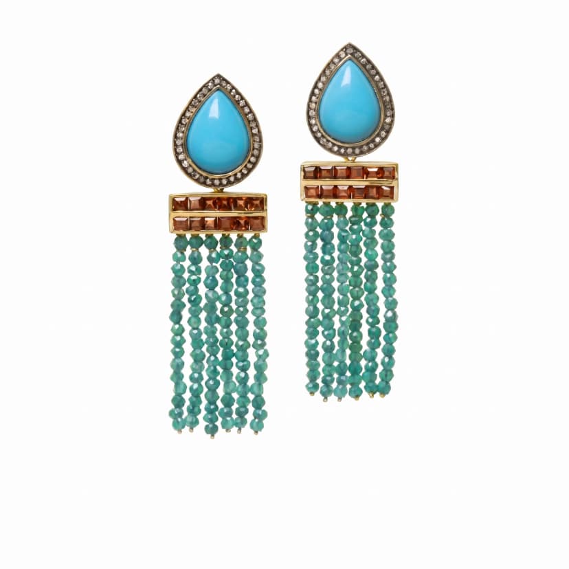 Brinco Turquesa Gipsy