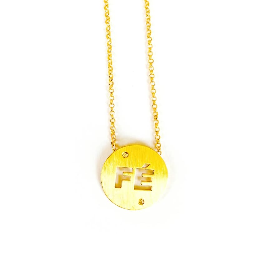 Colar Fé em Ouro Amarelo