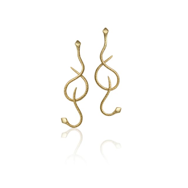 Brinco Primeiro Ciclo em Ouro Amarelo 18K, com Acabamento Fosco