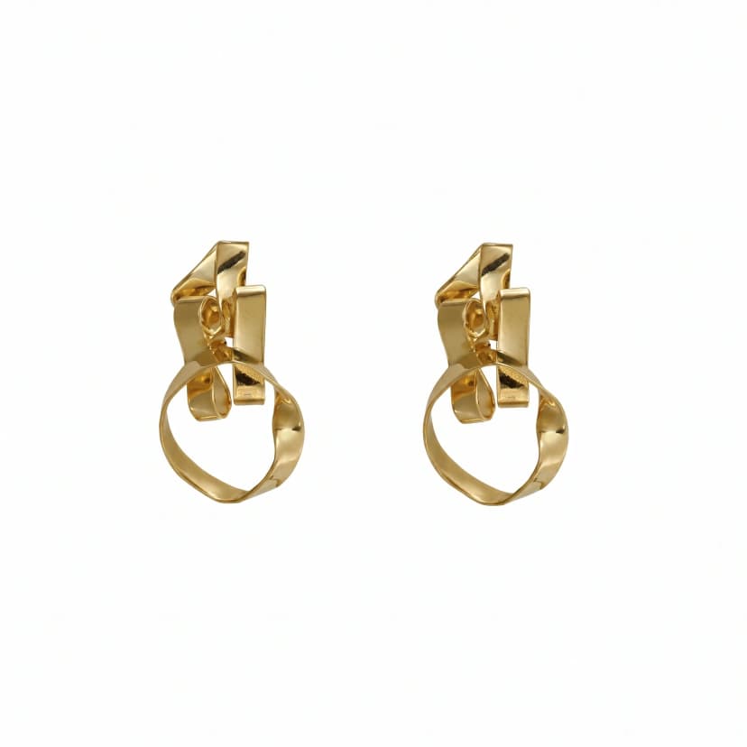 Brinco Harmonia em Ouro Amarelo