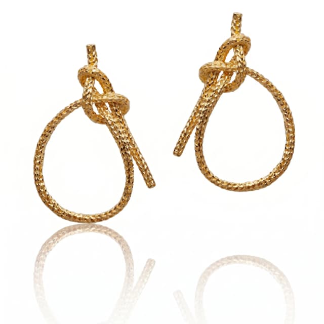Brinco Lais de Guia, em Ouro Amarelo 18K