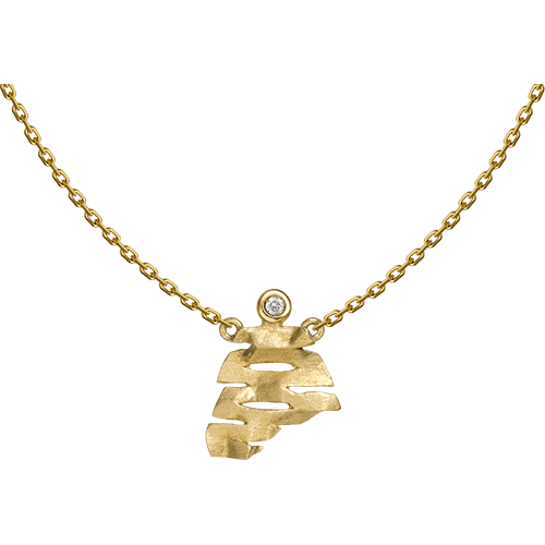 Choker Honey Favinho em Ouro Amarelo