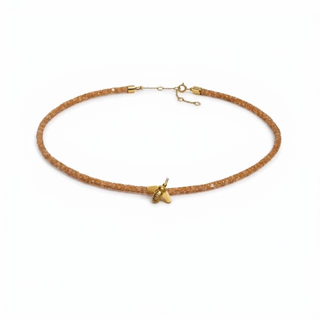 Choker de Pele de Arraia - Bee